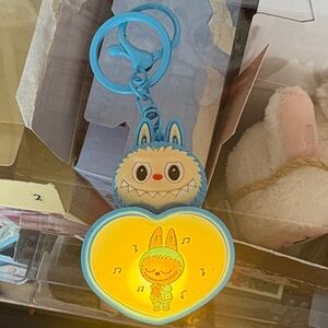 Blue Labubu Monster Keychain that lights up!!!